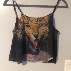 Leopard tank top